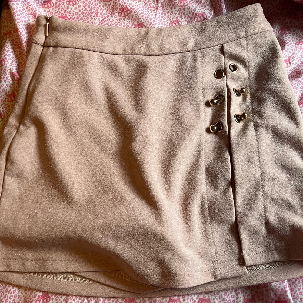 SHEIN Pink Skater Mini Skirt Casual